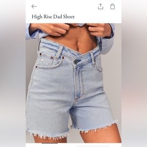 Abercrombie - High Rise Dad Jean Shorts - size 29 / 8
